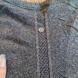 Dark Grey Tight Fitting Lululemon Long Sleeve